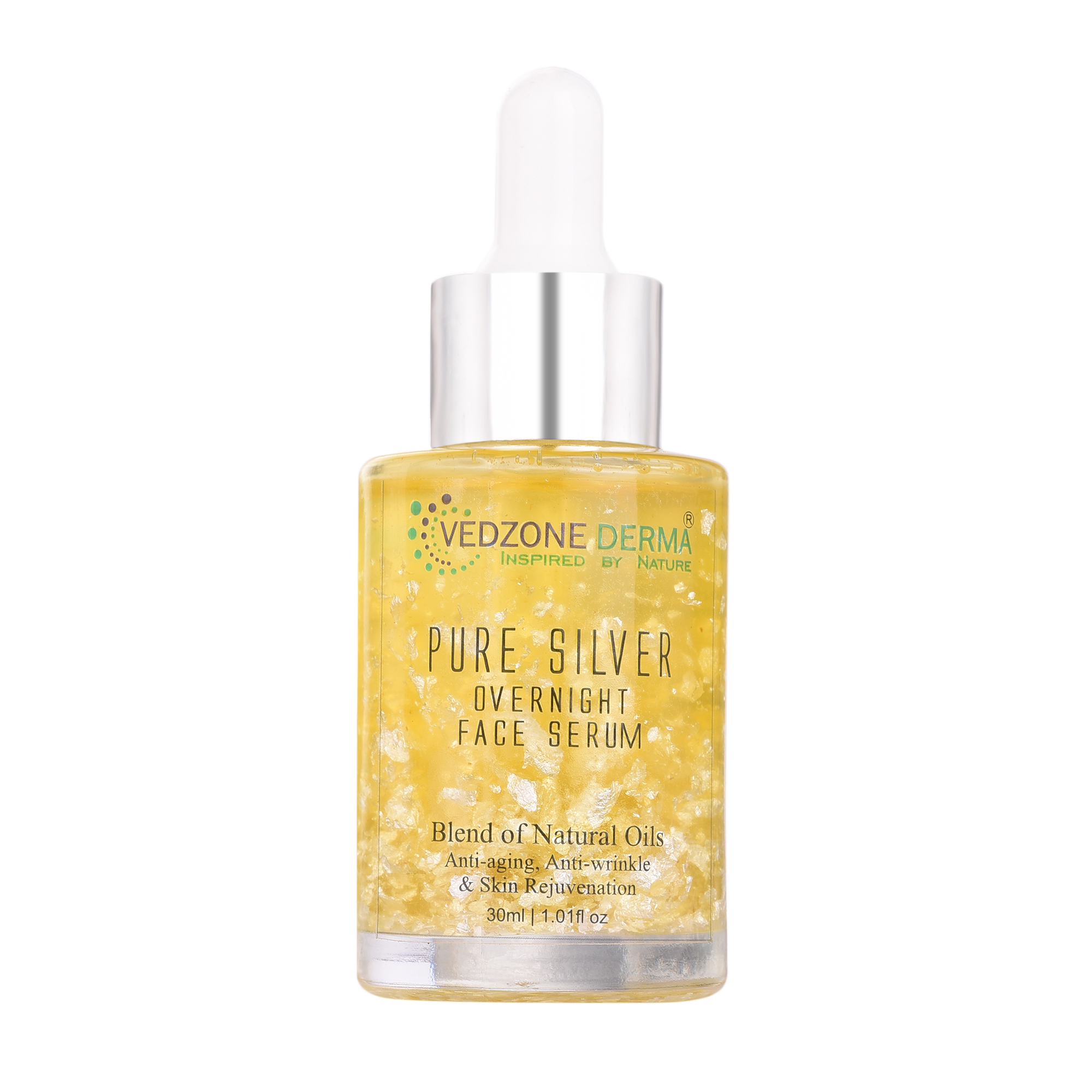 Over-Night Face Serum with Pure Silver - Skin Repair & Anti Aging