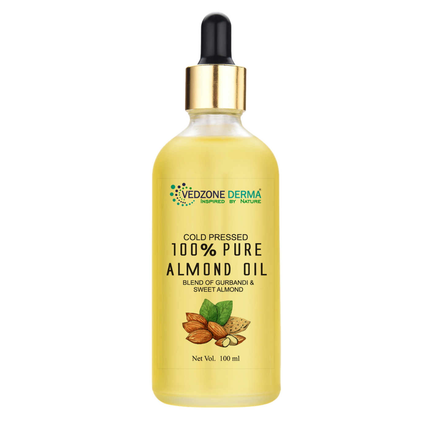 Pure Almond Oil -For Stronger Hair, Skin & Nails - No Mineral Oil & Silicones -100ml…