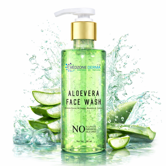 Aloe Vera Face Wash with Neem and Tulsi, 200 ml.