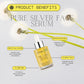 Over-Night Face Serum with Pure Silver - Skin Repair & Anti Aging Serum; 30ml