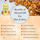 Pure Almond Oil -For Stronger Hair, Skin & Nails - No Mineral Oil & Silicones -100ml…