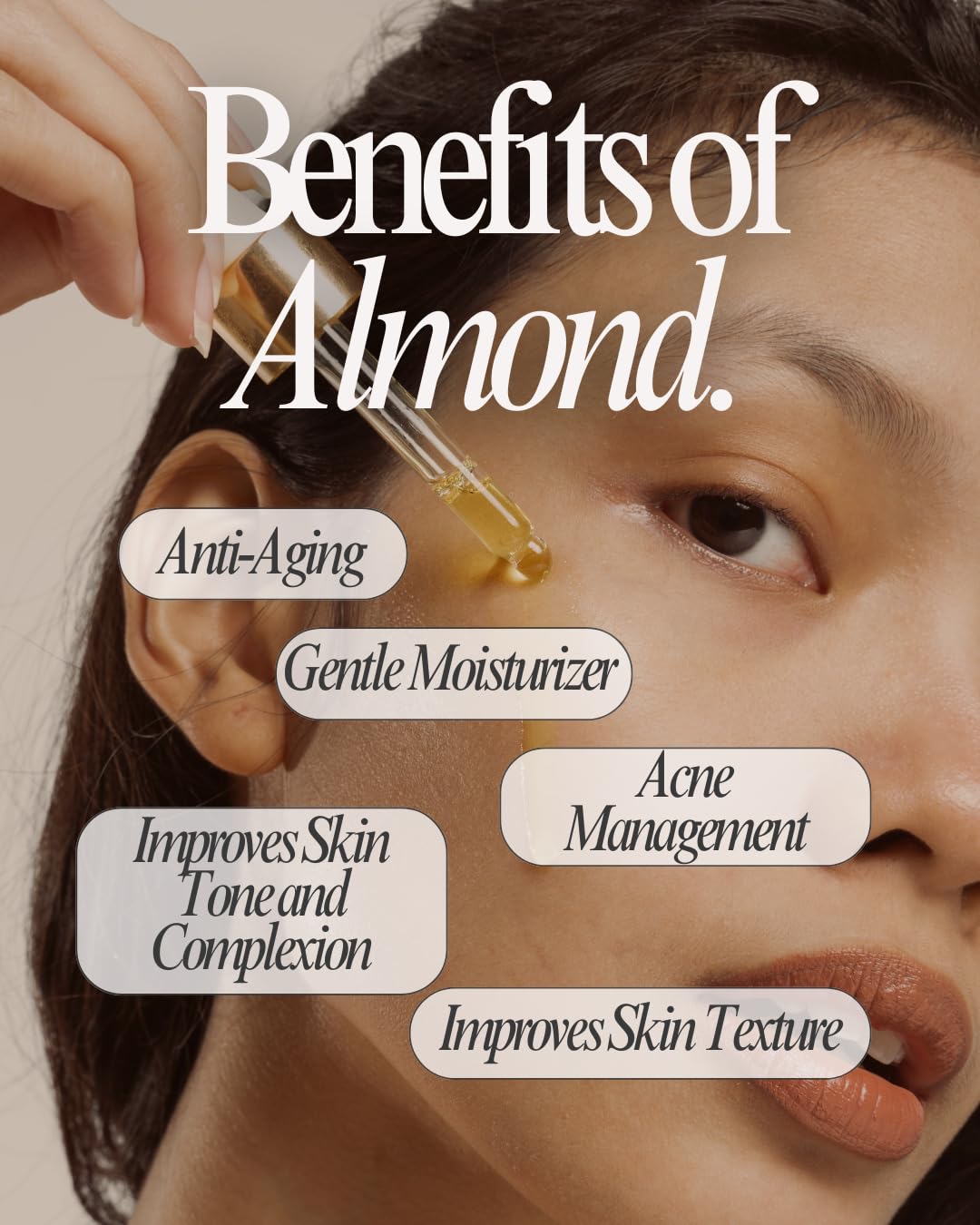 Pure Almond Oil -For Stronger Hair, Skin & Nails - No Mineral Oil & Silicones -100ml…