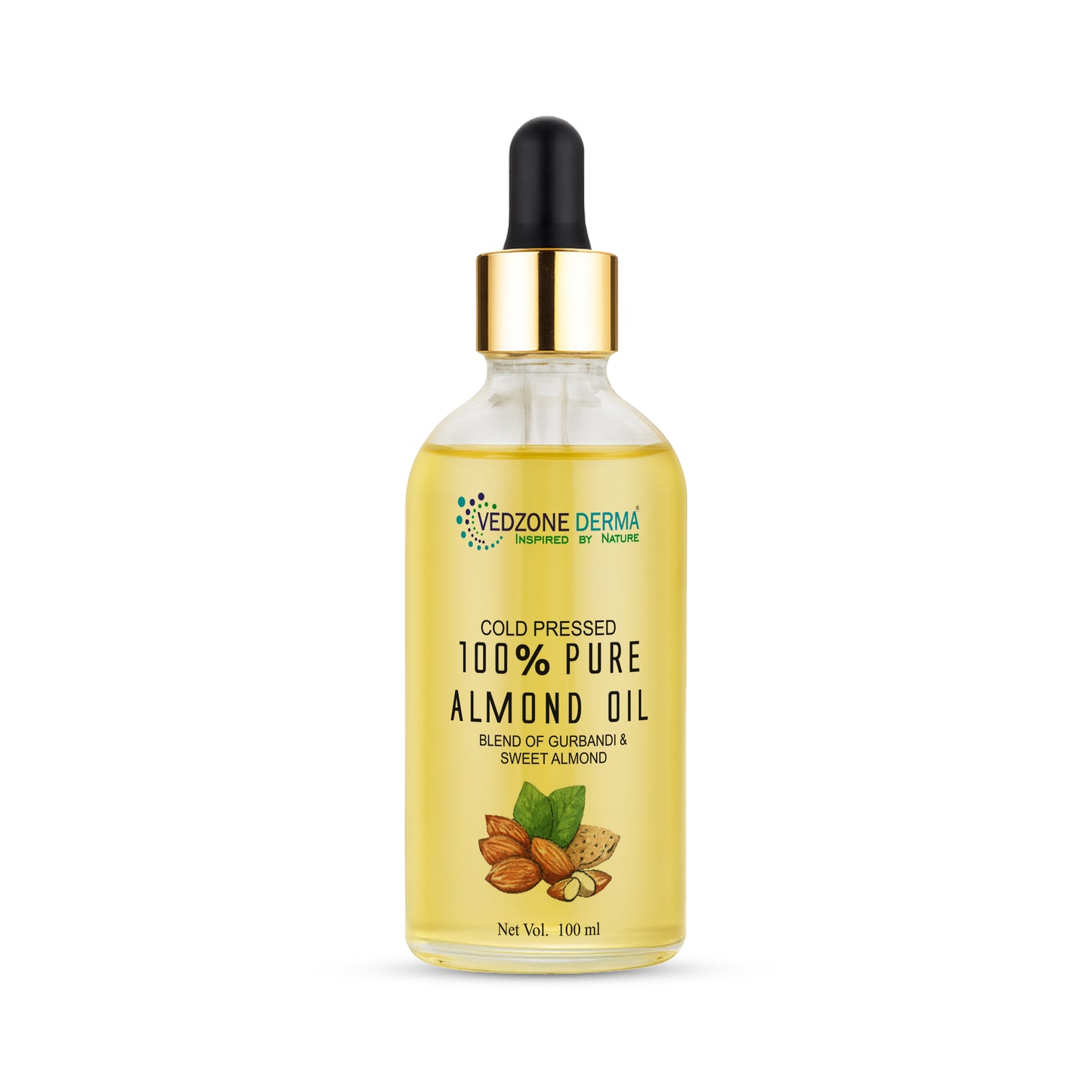 Pure Almond Oil -For Stronger Hair, Skin & Nails - No Mineral Oil & Silicones -100ml…