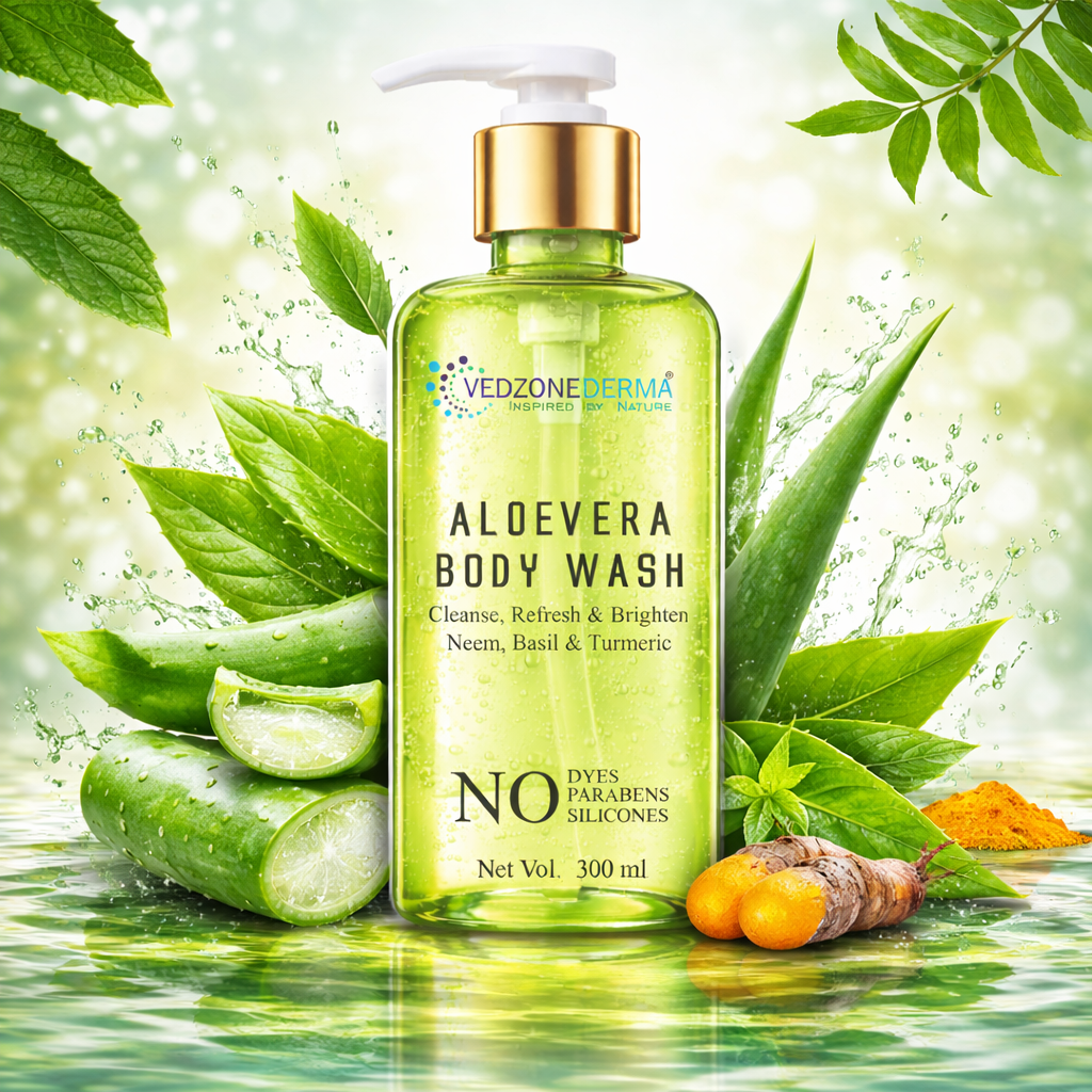 Aloe Vera Body Wash for Cleanse and Refresh; 300 ml.