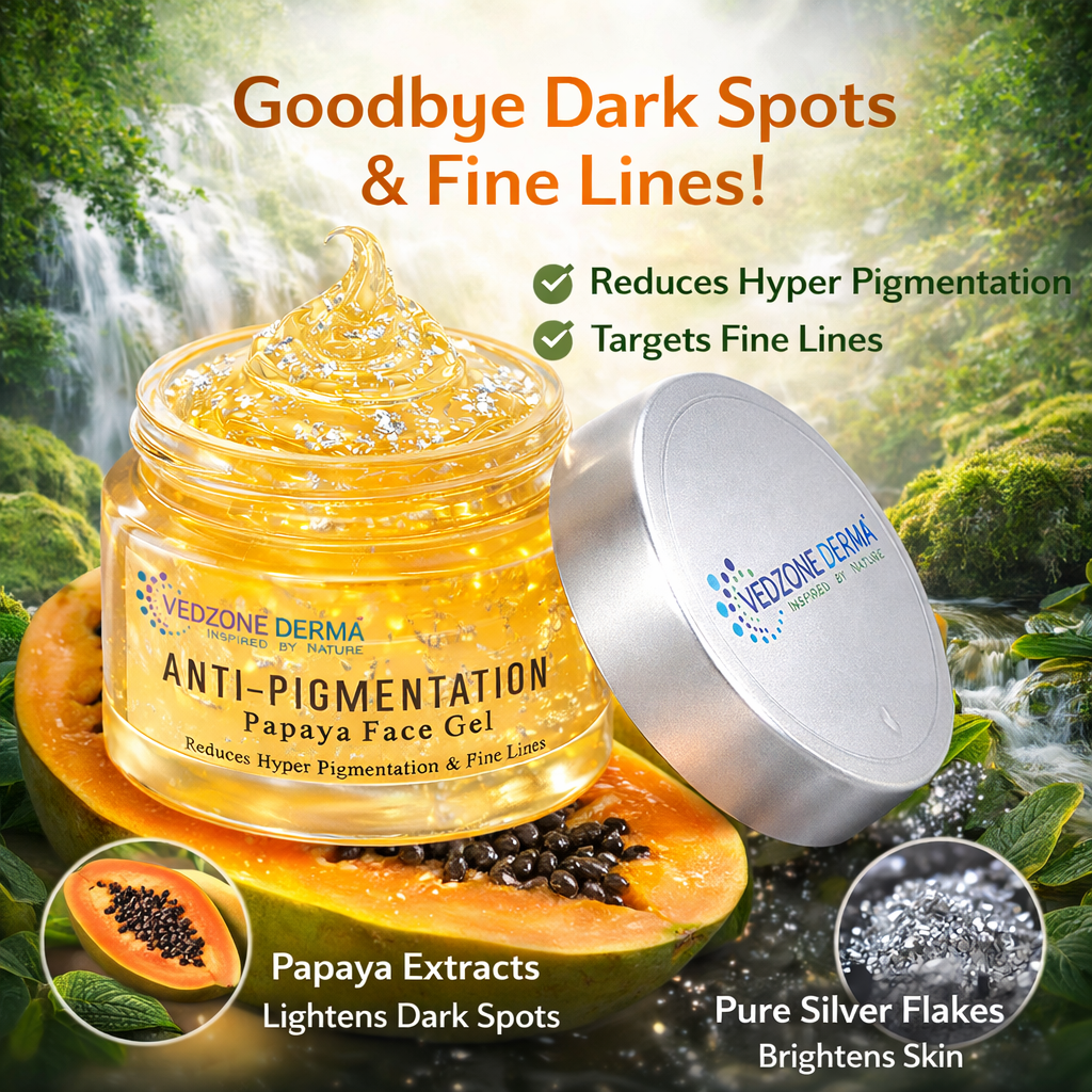 Ayurvedic Papaya Face Gel Crème For Reducing Pigmentation & Fine Lines; 50g
