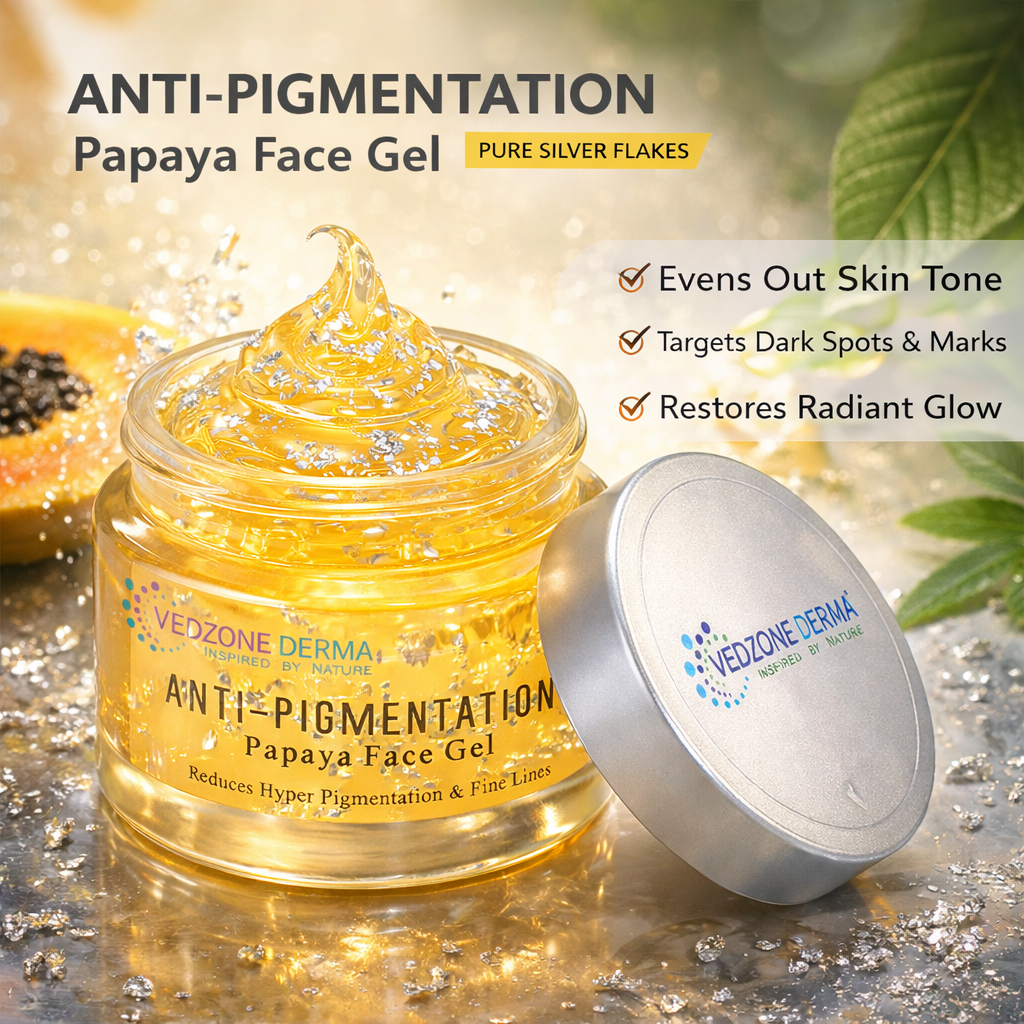 Ayurvedic Papaya Face Gel Crème For Reducing Pigmentation & Fine Lines; 50g