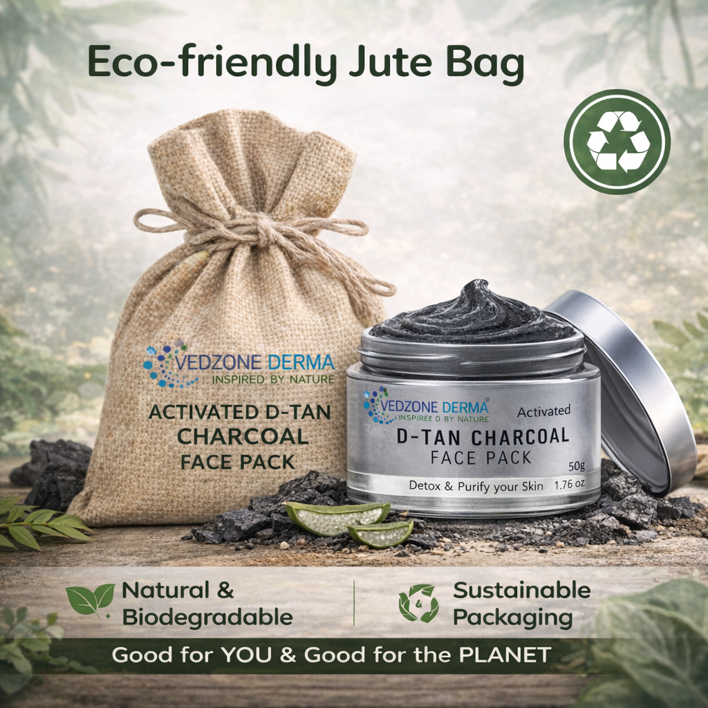 Ayurvedic D-Tan Charcoal Face Pack for Detox and Purify your Skin; 50g