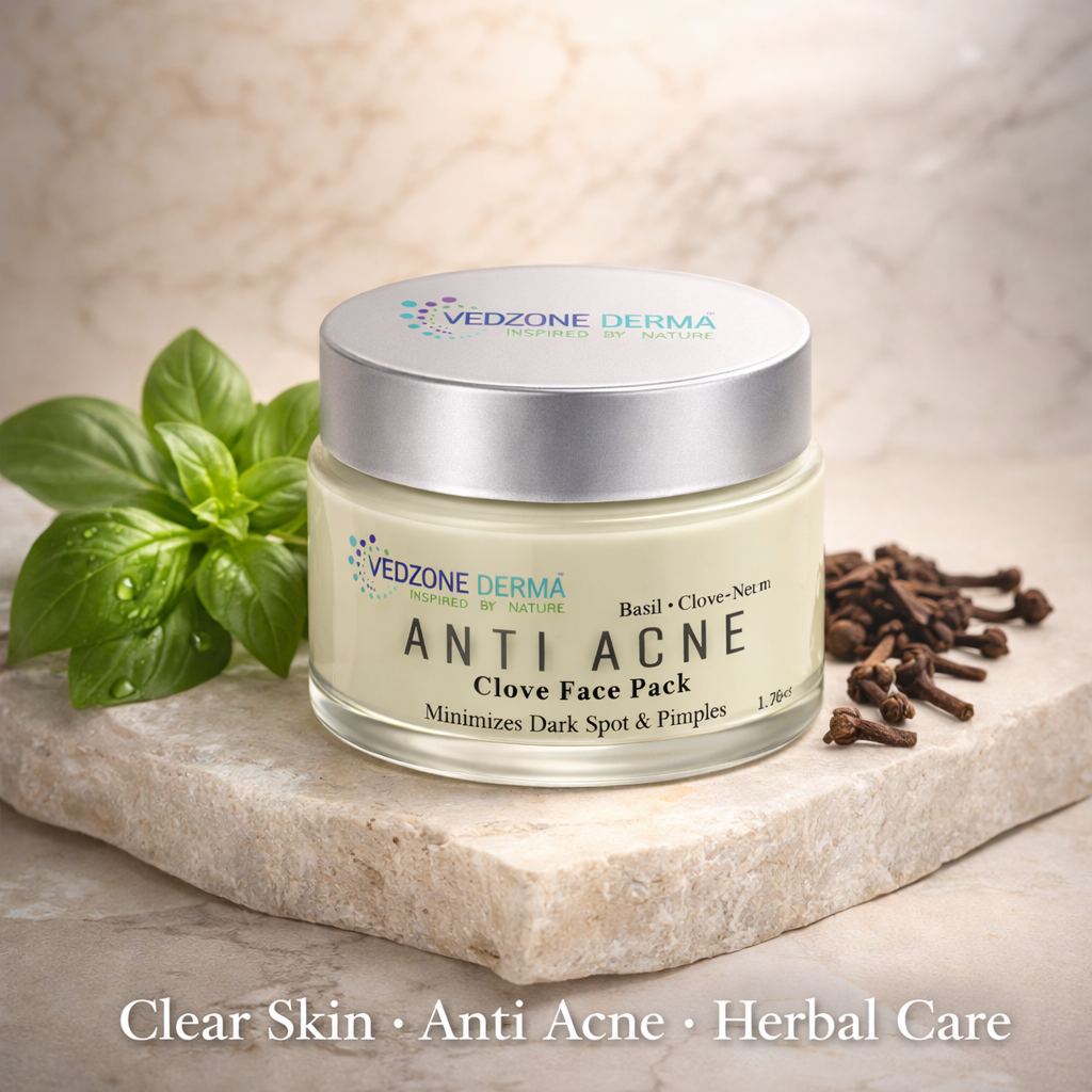 Ayurvedic Anti Acne Clove Face Pack for Minimizing Dark Sports and Pimple; 50g.
