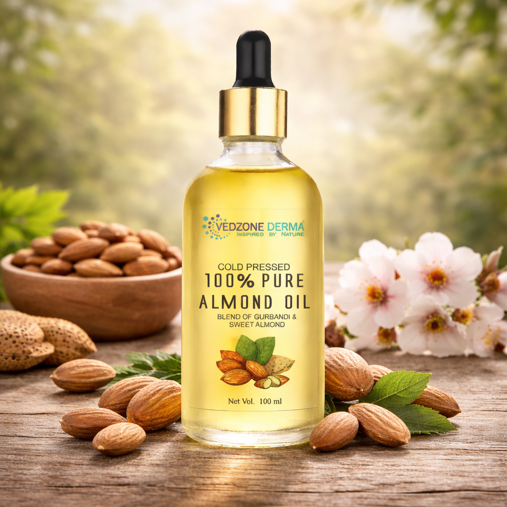 100% Pure Almond Oil -For Stronger Hair, Skin & Nails - No Mineral Oil & Silicones -100ml…