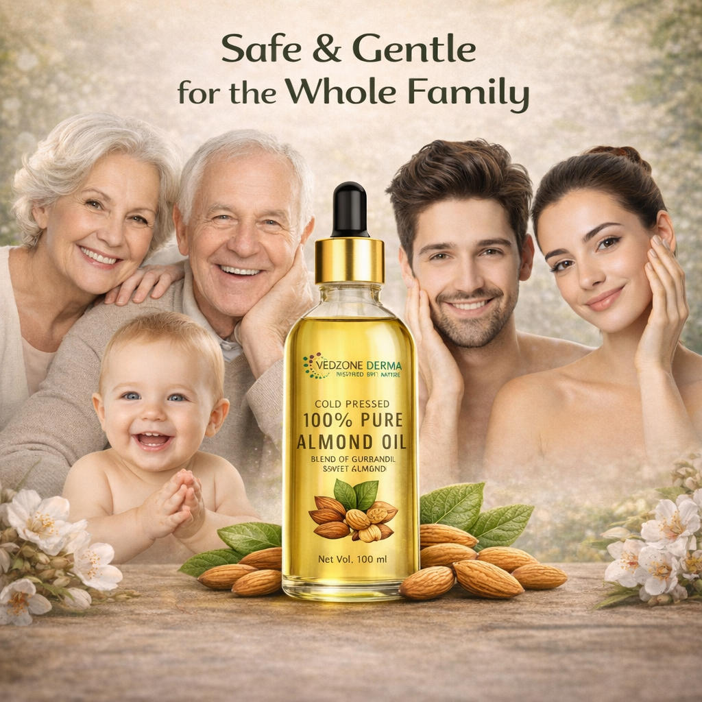 100% Pure Almond Oil -For Stronger Hair, Skin & Nails - No Mineral Oil & Silicones -100ml…