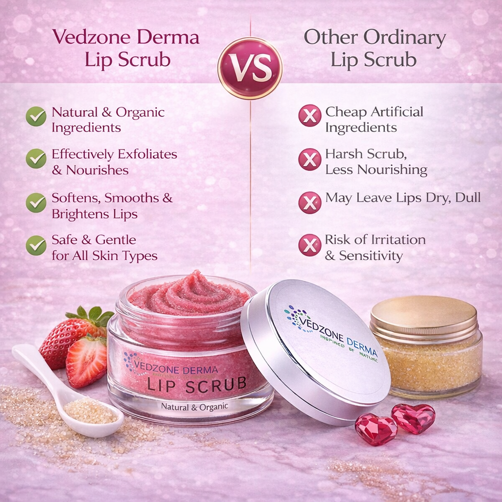 Lip Scrub For Dark, Damaged and Chapped Lips With Natural Oils & Butters ; 30g.