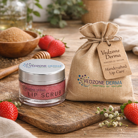 Lip Scrub For Dark, Damaged and Chapped Lips With Natural Oils & Butters ; 30g.