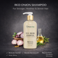 Red Onion Shampoo for Hair Growth/ Hair Loss/ Smooth Hair / Grey Hairs