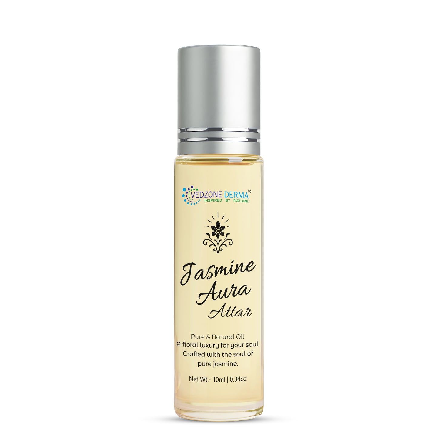 Vedzone Derma Jasmine Aura Attar 10ml - The Grace of Jasmine, The Glow of Elegance- Where Beauty Meets Bloom