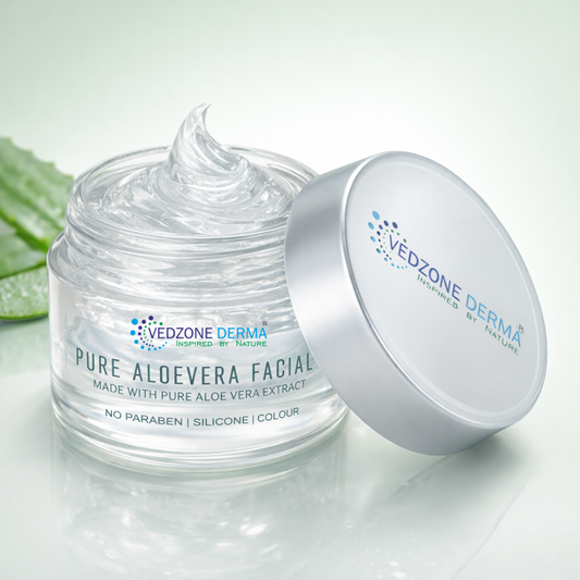Pure Aloe Vera Facial Gel Made With Pure Aloe Vera Extract; 100g