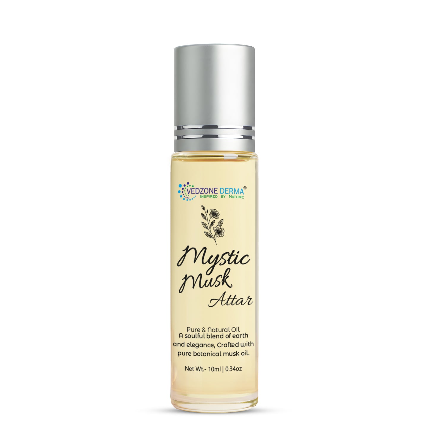 Vedzone Derma Mystic Musk Attar 10ml - The Scent of Mystery & Elegance - Bold. Timeless. Unforgettable.