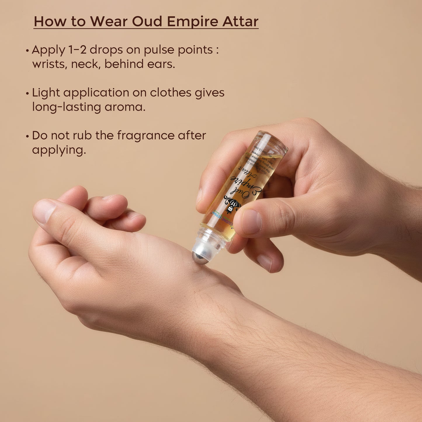 Vedzone Derma Oud Empire Attar 10ml - The Majesty of Oud, Redefined- Rule with Fragrance